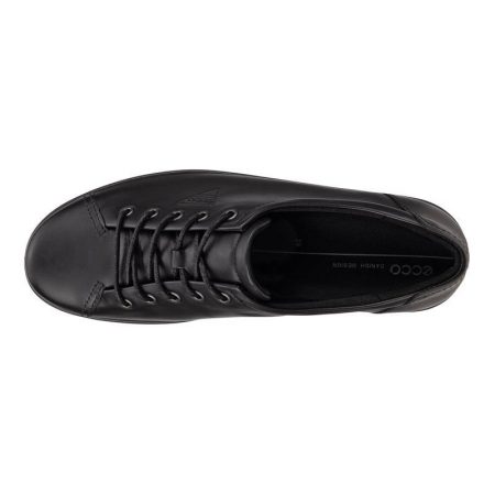 کفش اکو زنانه اصل مدل ECCO SOFT 2.0 BLACK WITH BLACK SOLE