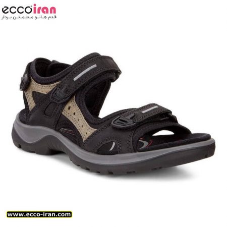 صندل زنانه اکو اصل مدل Offroad Black/Mole/Black O.Nub/O.Nub/Tex