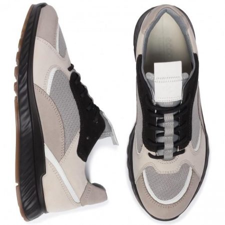 کفش زنانه اکو اصل مدل Moon Rock/White/Gravel/Black
