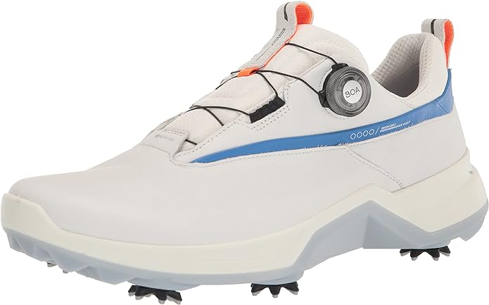 ECCO Men’s Biom G5 BOA Gore-TEX Waterproof Golf Shoe, White/Regatta, 8-8.5 | کفش گلف ضد آب مردانه ECCO Biom G5 BOA Gore-TEX، سفید/رگاتا، 8-8.5