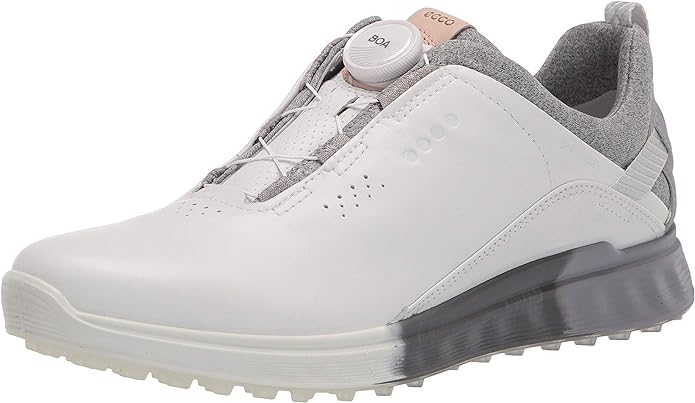 Ecco Women’s S-Three BOA Gore-TEX Waterproof Hybrid Golf Shoe, White/Silver Grey | کفش گلف هیبریدی ضد آب زنانه Ecco S-Three BOA Gore-TEX، خاکستری سفید/نقره ای