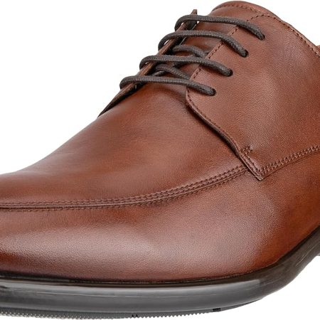 ECCO Men’s CITYTRAY Apron Toe TIE Oxford, Cognac, 10-10.5 | ECCO مردانه سیتی تری Apron TIE Oxford، کنیاک، 10-10.5