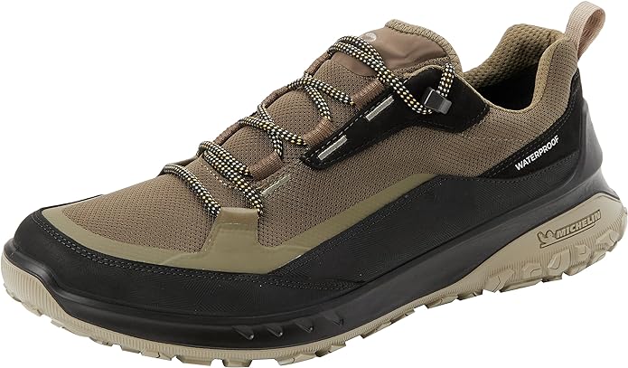 ECCO Men’s Ultra Terrain Waterproof Low Hiking Shoe, Black Nubuck/Tarmac, 7-7. 5 | کفش پیاده‌روی پایین ضدآب مردانه ECCO، نبوک/آسفالت سیاه، 7-7. 5