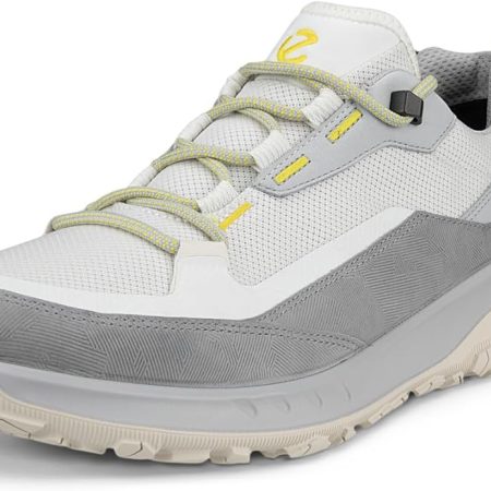 ECCO Men’s Ultra Terrain Waterproof Low Hiking Shoe, Concrete/Bright White, 8-8.5 | کفش پیاده‌روی پایین مردانه ضدآب ECCO، بتنی/سفید روشن، 8-8.5