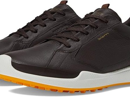 ECCO Men’s Biom Hybrid Hydromax Waterproof Golf Shoe, Mocha, 12-12.5 | کفش گلف ضد آب هیبرید هیبرید ECCO مردانه ECCO، موکا، 12-12.5