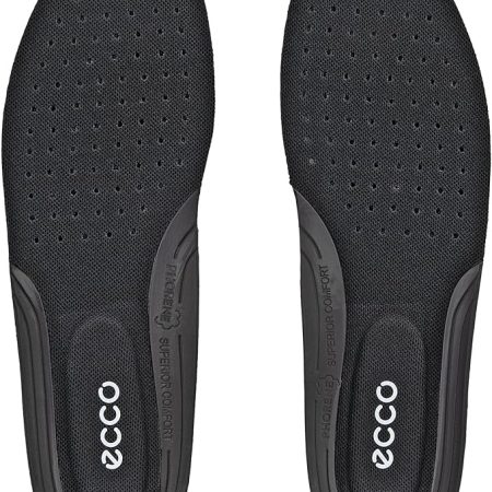 ECCO Men’s Comfort Textile Insole, Black Perforated, 8-8.5 | کفی نساجی Comfort مردانه ECCO، مشکی سوراخ دار، 8-8.5