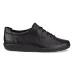 کفش اکو زنانه اصل مدل ECCO SOFT 2.0 BLACK WITH BLACK SOLE